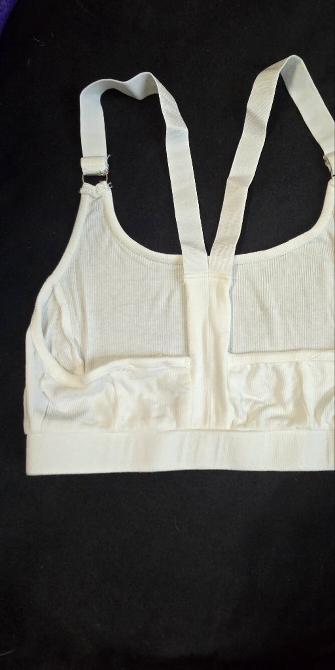 POL White Racerback Sports Bra - Picture 3 of 5